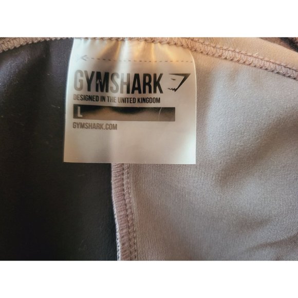 Gymshark asymmetrical colorblock crop top Size Large Gray/Black - Picture 2 of 6